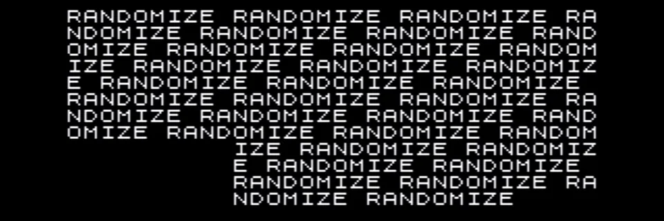 X banner “randomize ░ creative” for randomize ░ creative