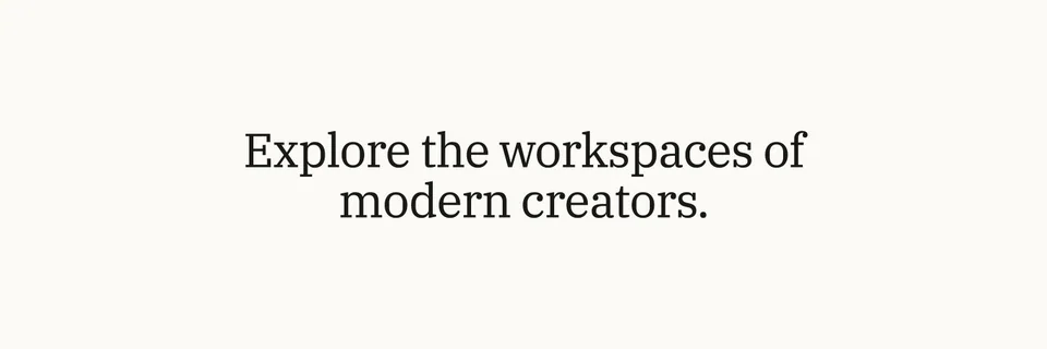 X banner “Workspaces” for Workspaces