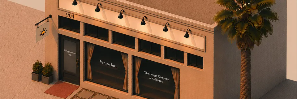X banner “Venice Inc.” for Venice Inc.