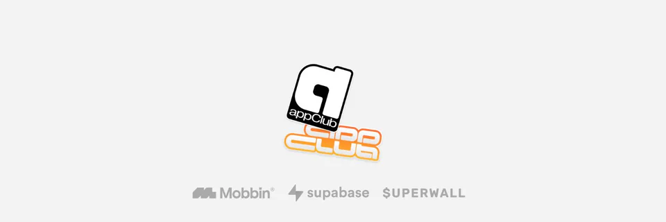 X banner “appClub” for appClub