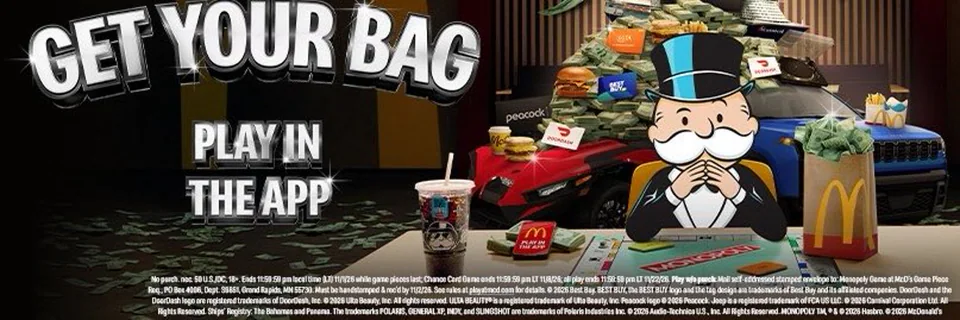 X banner “McDonald's” for McDonald's