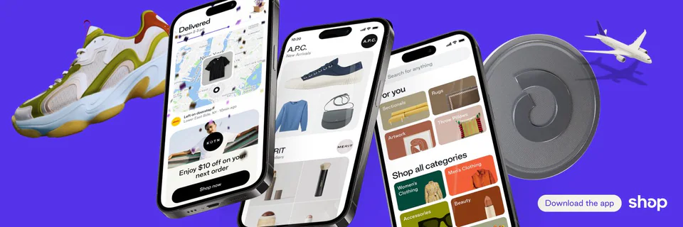 X banner “Shop” for Shop