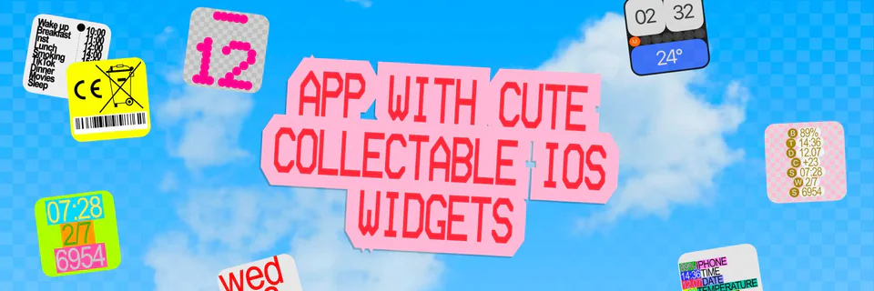 X banner “24:QW ✧ cute widget app” for 24:QW ✧ cute widget app