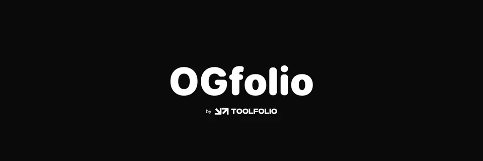 X banner “ogfolio” for ogfolio