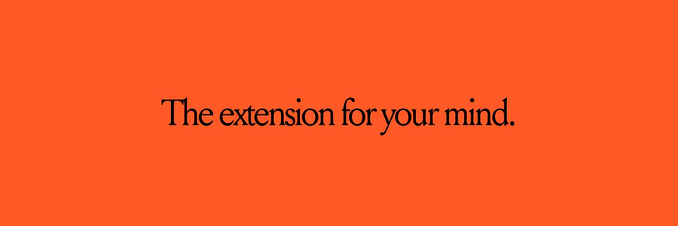 X banner “mymind” for mymind
