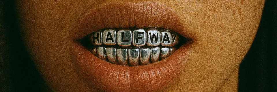 X banner “Halfway” for Halfway